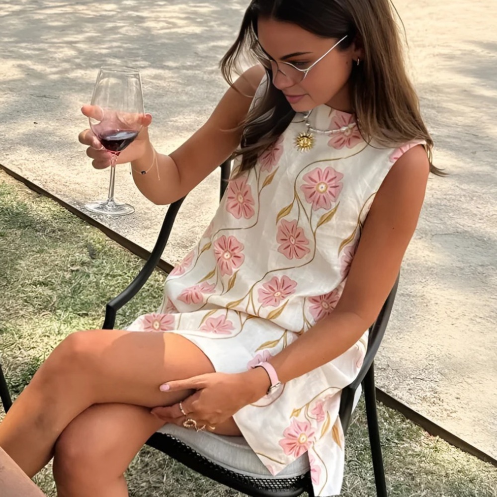 Commense Floral Sleeveless Dress